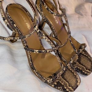 Snake Print Heels